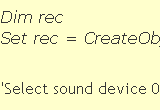 Active Audio Record Component